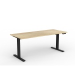Abbotts Furniture Agile Electric Desk New Oak Black Frame