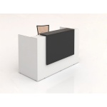 abbotts office furniture reception desks sorrento whitecharcoal