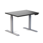 Desky Dual Mini Sit Stand Desk Black 900 Grey 1200x
