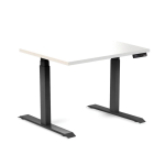 Desky Dual Mini Sit Stand Desk White 900 Black 1200x
