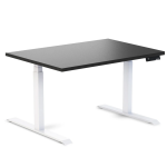 Desky Ergo Black Table White 1200x