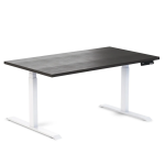 Desky Ergo Burnished Wood Table White 1500 1200x