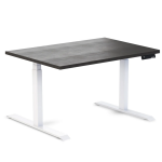 Desky Ergo Burnished Wood Table White 1200x