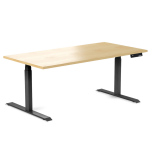 Desky Ergo Curly Birch Table Black 1800 1200x