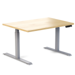 Desky Ergo Curly Birch Table Grey 1200x