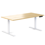 Desky Ergo Curly Birch Table White 1800 1200x