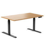 Desky Ergo Select Beech Table Black 1500 1200x
