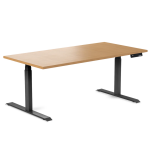 Desky Ergo Select Beech Table Black 1800 1200x