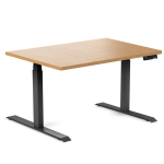 Desky Ergo Select Beech Table Black 1200x