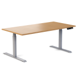 Desky Ergo Select Beech Table Grey 1800 1200x