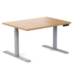 Desky Ergo Select Beech Table Grey 1200x