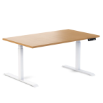 Desky Ergo Select Beech Table White 1500 1200x