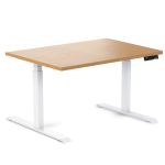 Desky Ergo Select Beech Table White 1200x