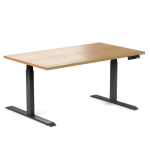Desky Ergo Sublime Teak Table Black 1500 1200x