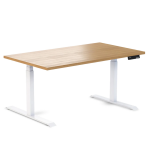 Desky Ergo Sublime Teak Table White 1500 1200x