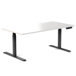 Desky Ergo White Table Black 1800 1200x
