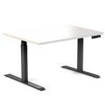 Desky Ergo White Table Black 1200x