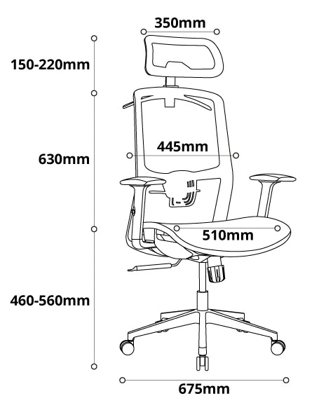 Ergo High Back Specs