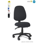 gregory high back small seat charcoal