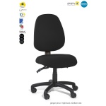 gregory inca high back medium seat black