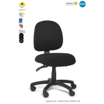 gregory inca medium back medium seat black